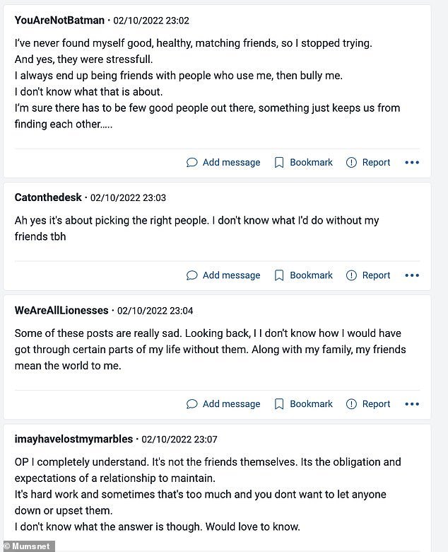 虽然很多人不同意说,也许这个女人只是找错了朋友,一个人说她'交到更好的朋友'