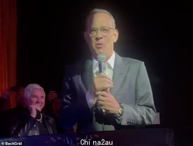 Hanks 告诉黄金海岸的人群他们都非常喜欢在澳大利亚拍摄