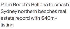 期望价格达$4000万！悉尼北海滩四大庄园之一挂牌出售，被誉为当地的一颗“明珠”