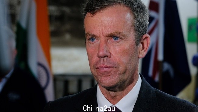 影子移民部长 Dan Tehan 为莫里森政府关于禁止网球运动员进入澳大利亚的呼吁进行了辩护。图片:NCA NewsWire / Luis Enrique Ascui