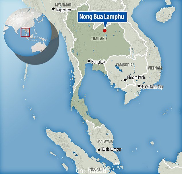 东南亚国家北部的Nong Bua Lamphu发生大屠杀