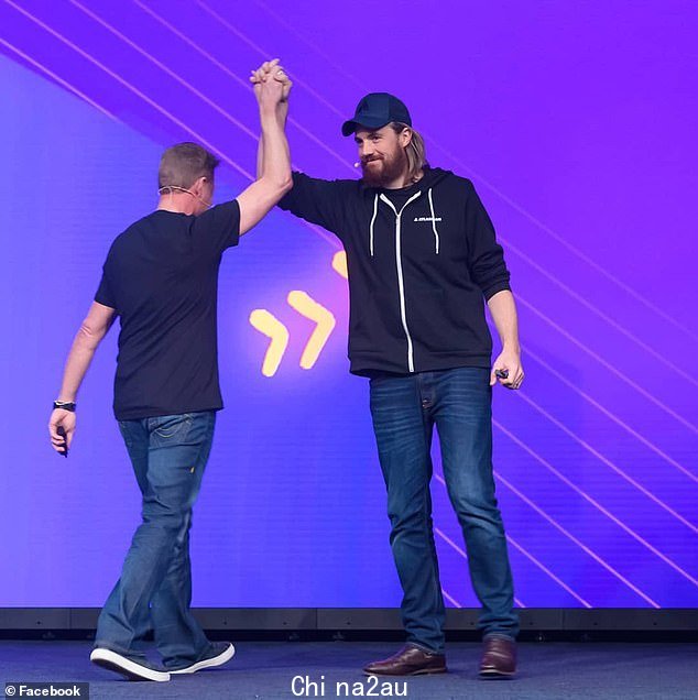 Atlassian 由 Farquhar 和 Mike Cannon-Brookes 创立(如图),现已成为澳大利亚最大的科技公司
