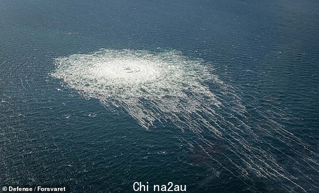 9 月 26 日波罗的海管道发生爆炸,向海面喷射气体羽流