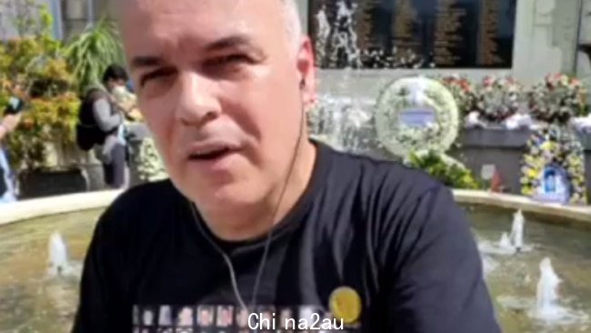 Jan Lacznyski 说,追悼会上的哀悼者期待一分钟的沉默。图片:Sky News Australia