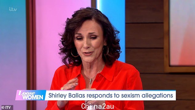 她说:这是在 Strictly Come Dancing 首席法官雪莉·巴拉斯 (Shirley Ballas) 泪流满面之后,因为她在周三的 Loose Women 节目中抨击了在线对她的强烈反对