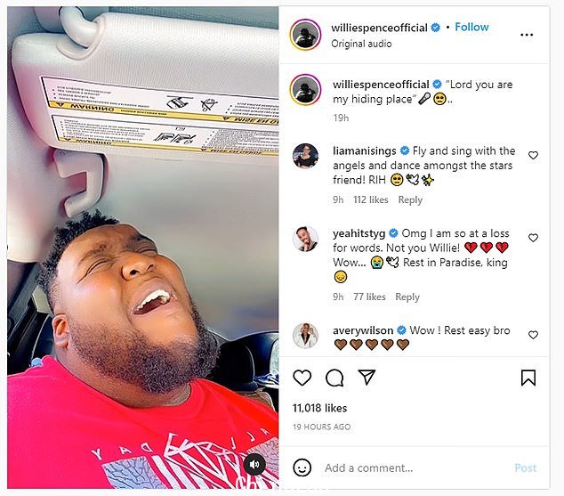 23 岁的 Willie Spence 在田纳西州开车时在 Instagram 上发布了自己唱歌的视频后死于车祸
