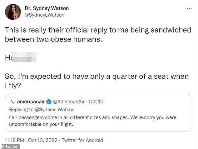 美国航空公司告诉 Watson,它迎合各种体型和体型的乘客