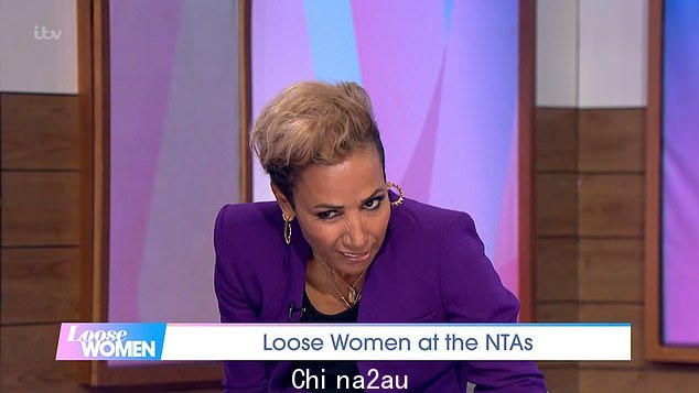 Miffed: 凯利夫人承认,当 Loose Women 输给 ITV 竞争对手时,她在发誓,甚至试图隐藏自己的脸以掩盖她的失望