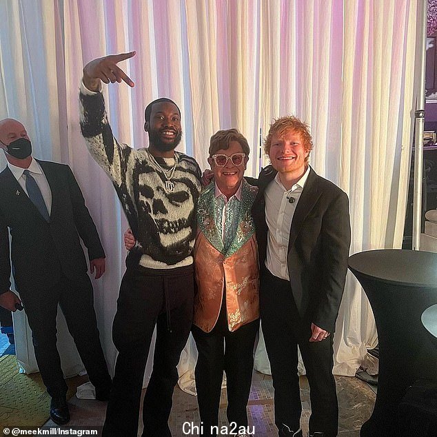 Elton John、Ed Sheeran 和 Meek Mill 表演在展会上