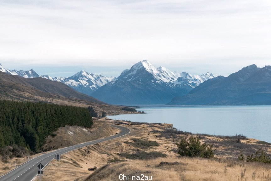 Scenic view of the mountains in Canterbury, New Zealand
