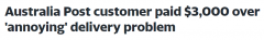 澳洲邮递员不送货，经常被“塞卡片”？你可以投诉！有夫妇成功获赔$3100（组图）