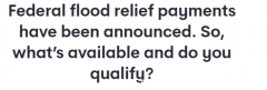 联邦政府宣布发放“洪灾津贴”，3地民众有资格申领（组图）