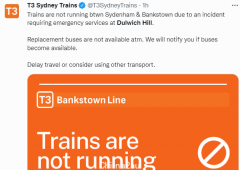 快讯：曝悉尼城铁站有人“卧轨”自杀，列车停运（组图）