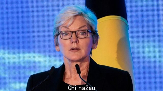 Jennifer Granholm, US Secretary of Energy, speaks at the Sydney Energy Forum on July 12, 2022, in Sydney.