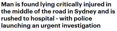 悉尼华人区男子重伤倒在路中央，紧急送医！周围交通受阻（图）