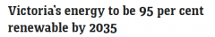维州宣布新的减排目标！计划到2035年，可再生能源占95%（组图）