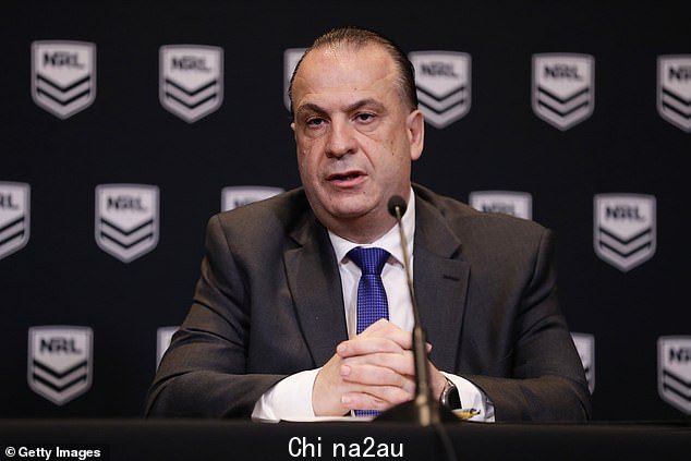 NRL 报告了 5000 万美元的盈余,如果不是为了维持竞争而发放的 3000 万美元的 Covid 付款,这个数字会更大(图:NRL CEO Peter V'ladys)