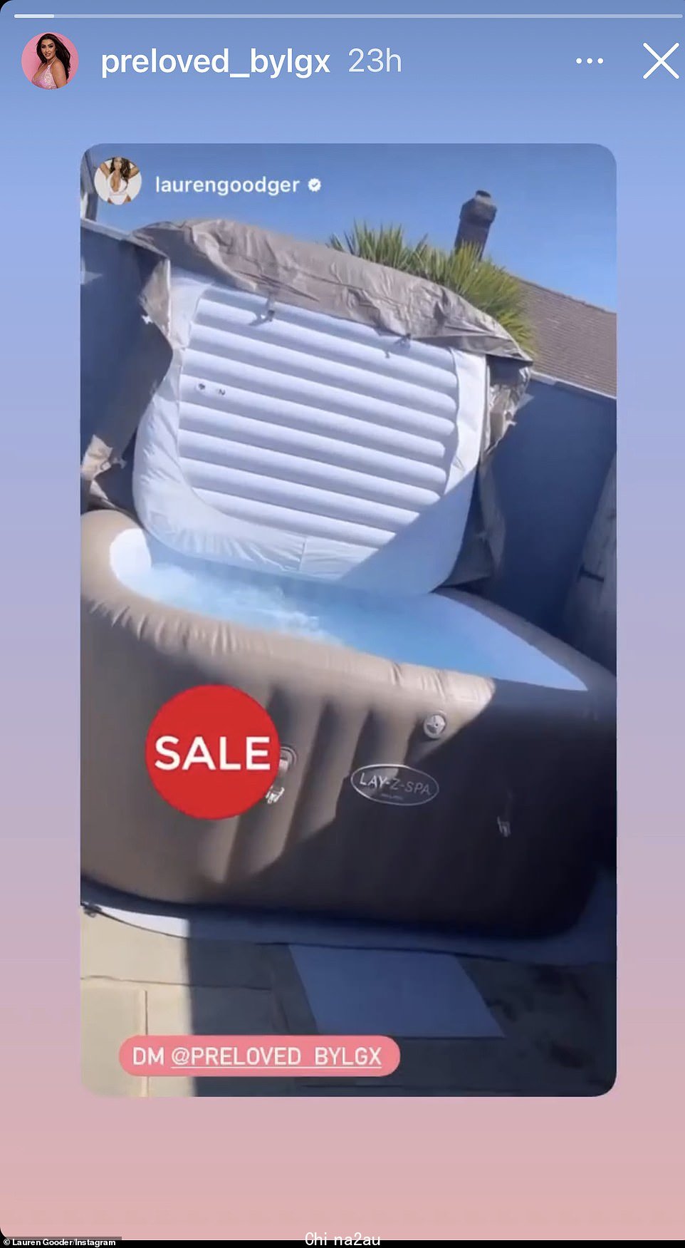 Up for grabs: Lauren 要求 750 英镑购买一个“使用过两次”的 Lazy Spa