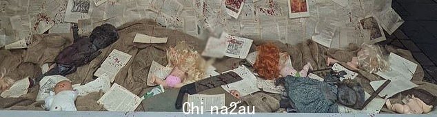 她说:'我们有一些剩下的娃娃,我想把胳膊和腿砍掉放在底部,这样它就可以盖住底部了'