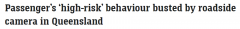 澳司机因“高风险”行为被罚$1078扣4分！副驾驶乘客在对司机做什么？网友炸锅了（图）