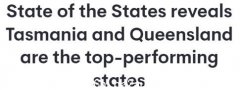 澳洲各地经济增长排名出炉：塔州跃居首位，新州维州分列倒数二三名（组图）