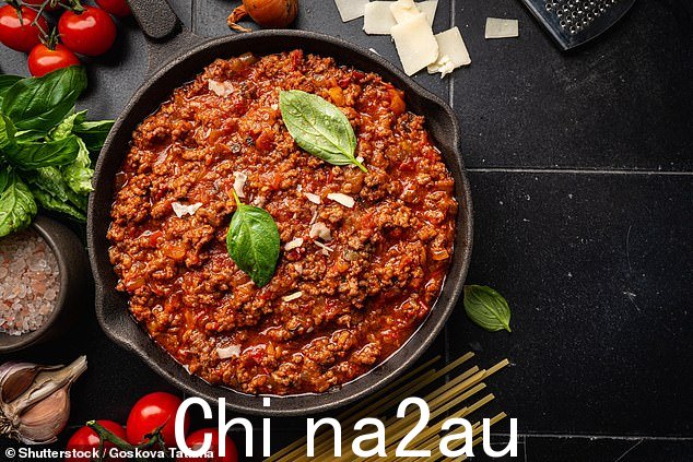 这位才华横溢的厨师还分享了她“改变生活”的肉酱食谱和一份速食奶酪一天做千层面的酱汁(库存图片)