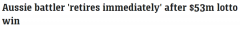 澳男喜中$5330万强力球头奖！激动到热泪盈眶，立刻退休（组图）