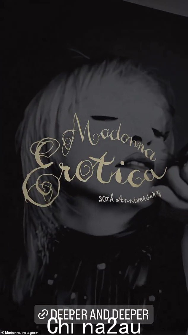 Anniversary: 这些色情图片似乎都是她 1992 年 10 月 20 日发行的第五张录音室专辑 Erotica 30 周年宣传的一部分