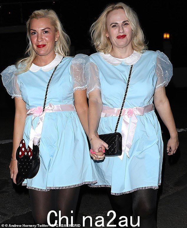 Rebel Wilson 在一篇八卦专栏作家的文章被谴责为冒犯性和令人痛苦的文章之前,公开了她与女友 Ramona Agruma 的关系(上周末打扮成万圣节前夕的双胞胎) =