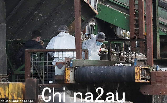 Skelton Skips, Leeds, West Yorkshire, 震惊的工人发现了这具尸体