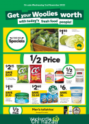 Woolworths 11月2日-11月8日折扣，榛果酱、花生酱、软奶酪半价（组图）