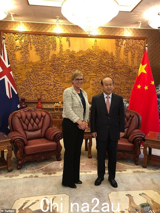 Teal Independent Zoe Daniel 上周在中国大使馆发布了她与中国大使肖倩的合影
