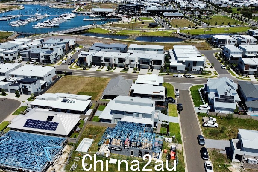 A seaside housing suburbia in Shell Cove, Wollongong's south.