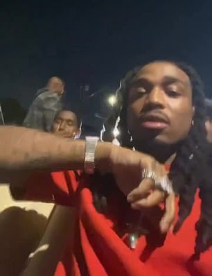  Quavo 还在 Instagram 上发布了自己与 Jas Prince 一起开车在休斯顿附近庆祝生日的故事” class=