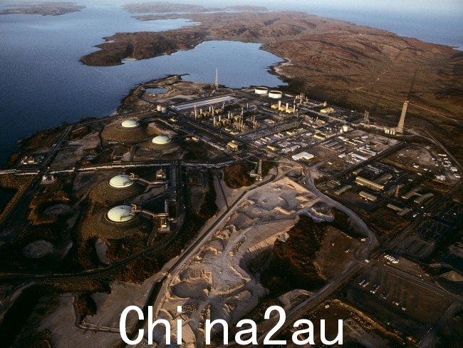 The Northwest Shelf Project in Karratha Austraila 是澳大利亚最大的液化天然气生产商。图片：Getty Images