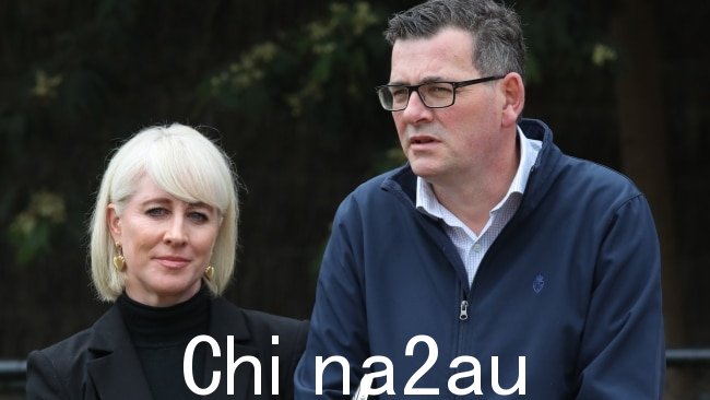 总理 Daniel Andrews 声称 Peter Dutton 是最快乐的当“装袋”墨尔本和维多利亚时,因为两者继续通过媒体交换倒钩。图片:NCA NewsWire / David Crosling