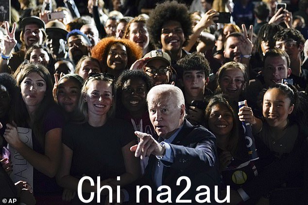 拜登多次打断自己的演讲与人群互动,包括几乎鼓励一个质问者,试图为晕倒的观众寻求医疗帮助,以及与前排的人交谈关于他如何“停止钻孔”