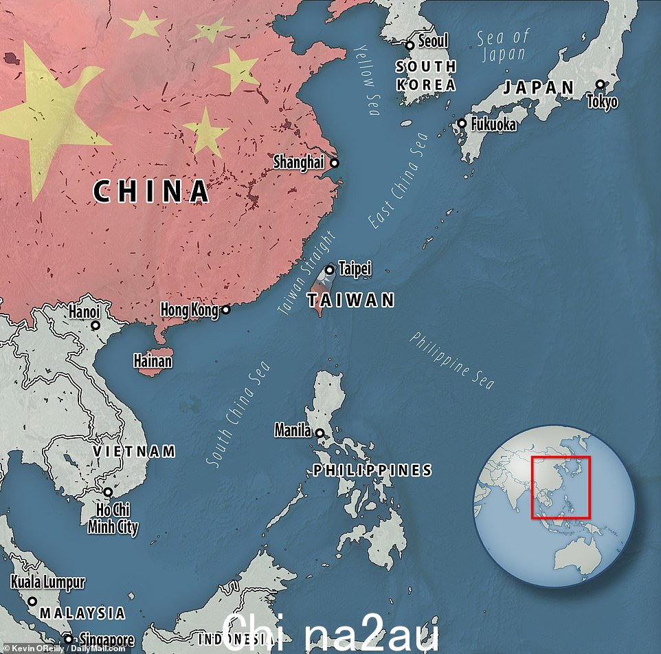 自治的台湾 2300 万人民生活在威权中国不断入侵的威胁下,中国视台湾为领土,并誓言有一天会在必要时用武力夺取它