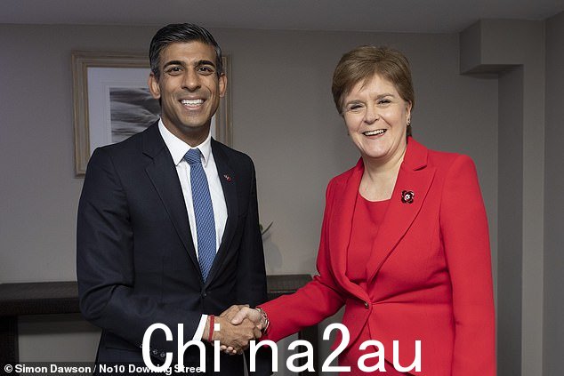 Rishi Sunak 和 Nicola Sturgeon 成为总理后第一次面对面