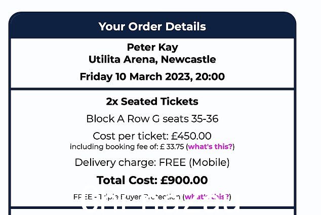 Sellers TicketPort 有多个日期,每个座位的售价约为 500 英镑
