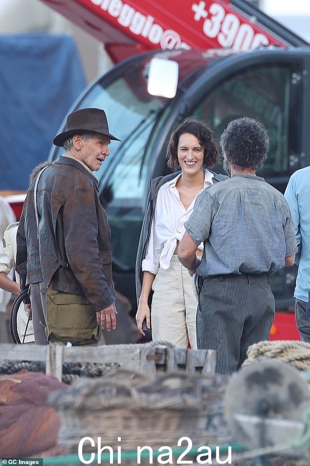The Fleabag Star on the set of Indiana Jones 5 in Sicily by Harrison Ford