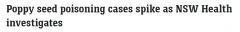 卫生部门警告说，新南威尔士州有八人因罂粟籽中毒住院