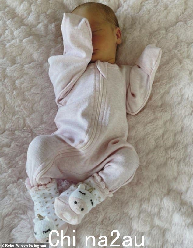 新来的:她上周刚刚通过代孕迎来了她的第一个孩子,婴儿 Royce Lillian
