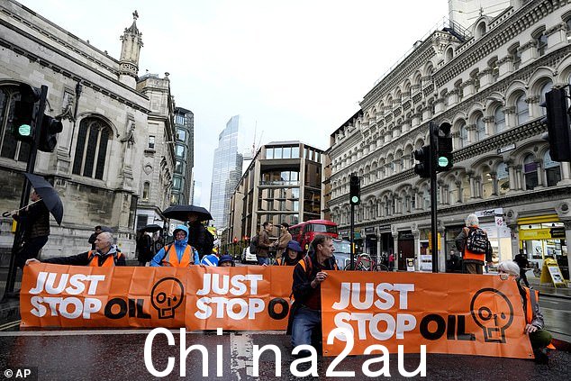 埃塞克斯警方在本周逮捕了这么多 Just Stop Oil 抗议者后,据说“吃光了素食”(图:上个月在伦敦举行的抗议活动)