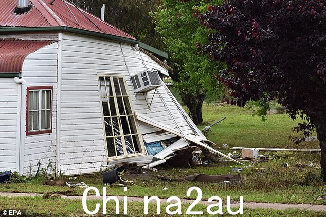 墨龙一栋房屋被洪水严重破坏