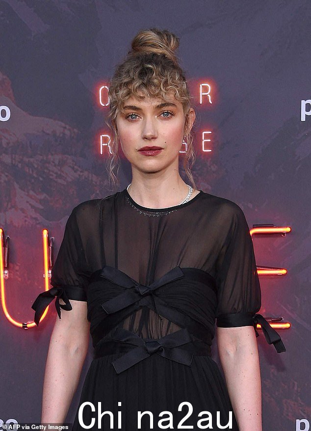 女主角:英国女演员 Imogen Poots 已被邀请出演 Yuknavitch,在 o 的故事中为她动荡的生活; Poots pictured in April