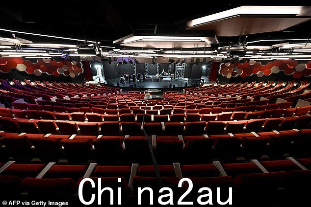 现在令人印象深刻!游轮上有一个巨大的剧院,让船上的 WAG 们尽情享受