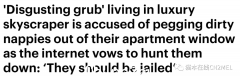 澳洲CBD网红摩天大楼住户把脏尿布扔出窗外，周边楼群街道遭殃！网友怒炸（合影）