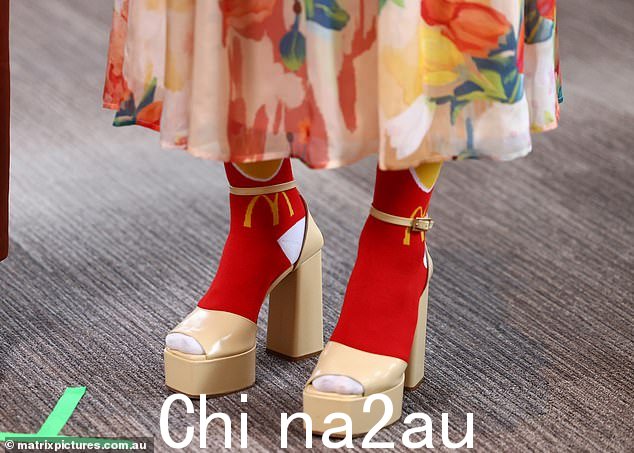 袜子,上面点缀着甜美的巨无霸和炸薯条标志,购买费用为 5 美元,所有收益将捐给澳大利亚麦当劳叔叔之家慈善机构