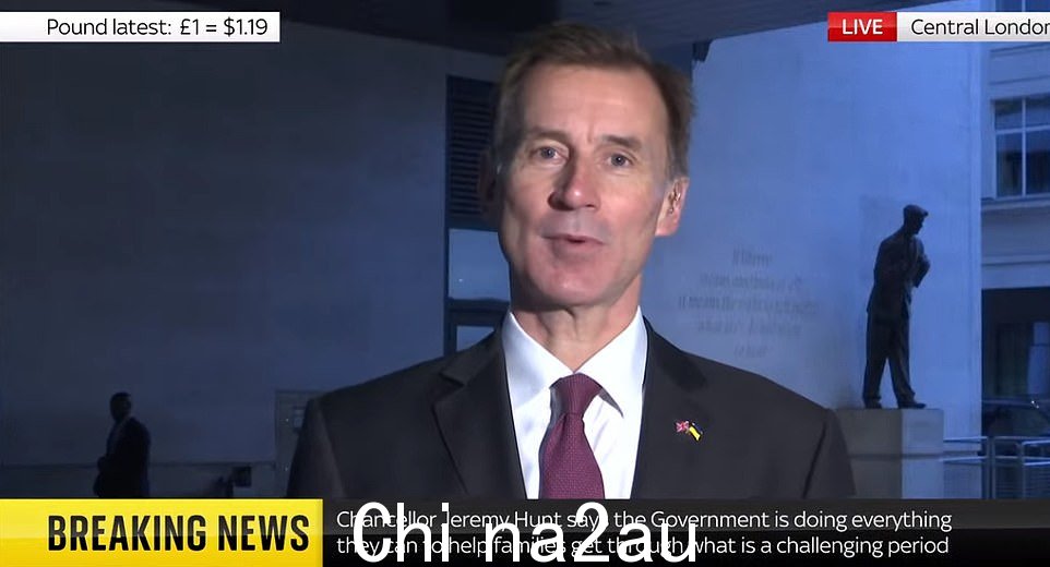在他不平凡的秋天之后的早晨,在一轮采访中声明,Jeremy Hunt 表示,他必须对国家面临的“具有挑战性”的情况“诚实”。杰里米·亨特 (Jeremy Hunt) 在他发表非凡的秋季声明后的第二天早上接受了一轮采访,他说他必须对国家面临的“具有挑战性”的形势“诚实”</p> <img id=